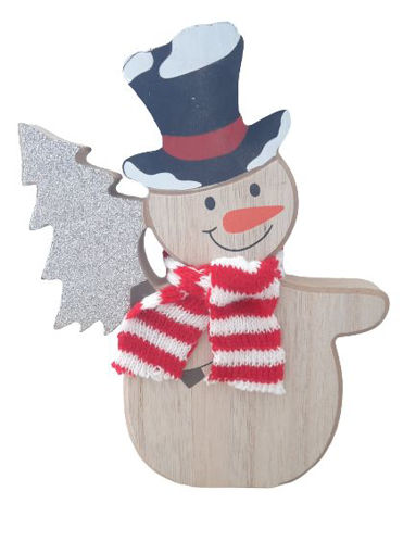 Picture of SNOWMAN WITH SCARF 17CM
